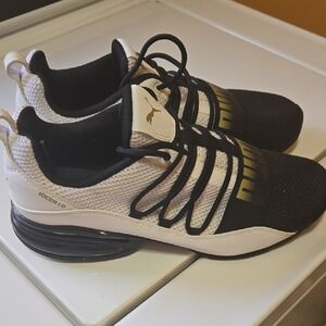 Puma Black and White Athletic Sneakers